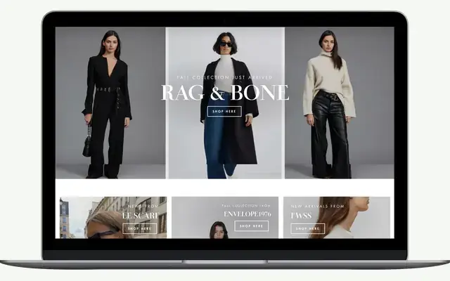 Divat-webshop és kampányvizuálok, skandináv piac