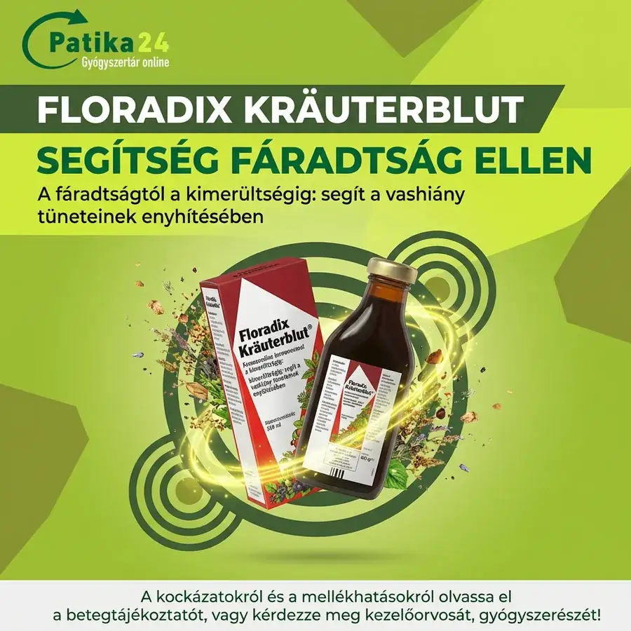 Patika24 · Floradix hirdetési kreatív