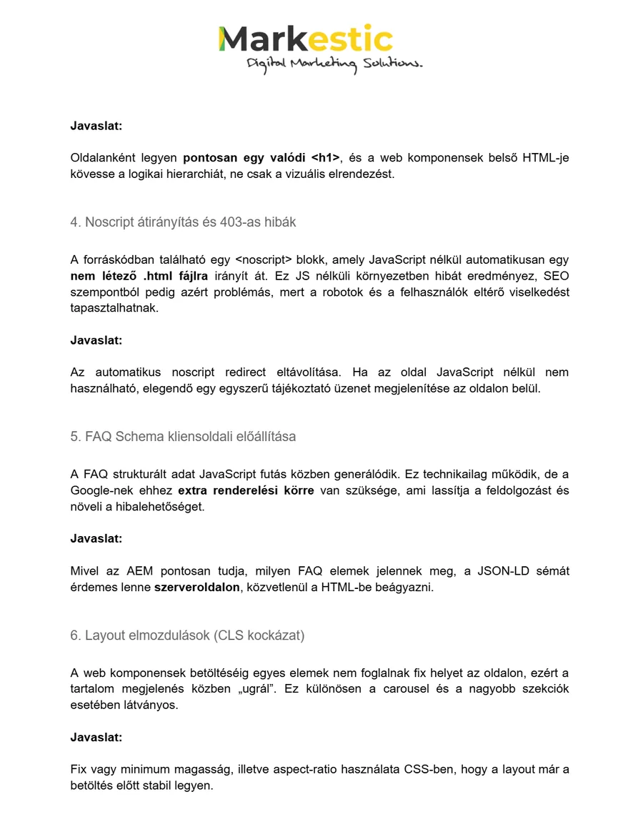 SEO-audit, 3. oldal