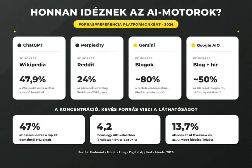 AI motorok forráspreferencia 2026