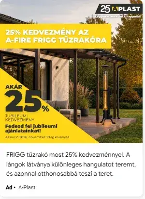 A-Plast: 25% kedvezmény, display