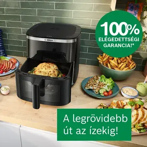 Bosch: AirFry: „A legfinomabb út az ízekig!”