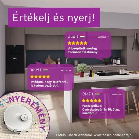 Bosch: Értékelj és nyerj!