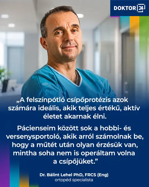 Doktor24: Felszínpótló csípőprotézis