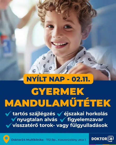 Doktor24: Gyermek mandulaműtétek nyílt napja