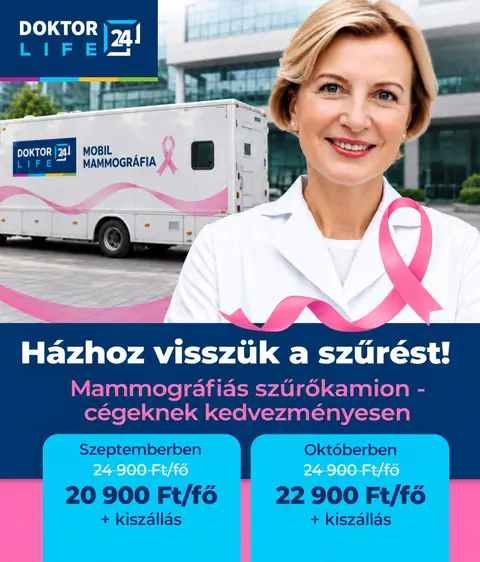 Doktor24: Mobil emlőszűrés a munkahelyen