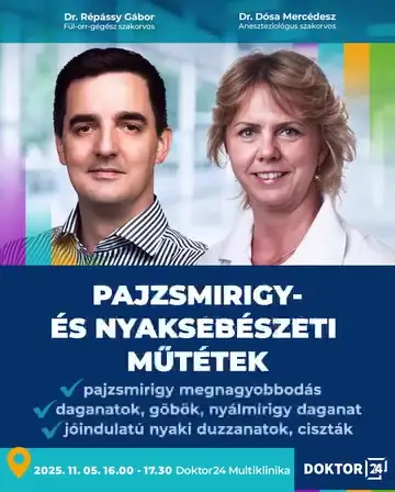 Doktor24: Pajzsmirigy- és nyaksebészet, videóhirdetés