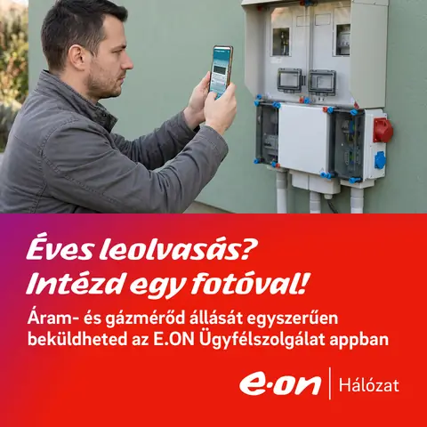 E.ON: Éves leolvasás egy fotóval