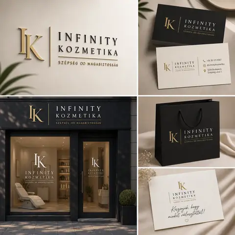 Infinity Kozmetika: Infinity Kozmetika arculati mockup