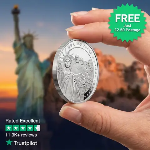London Mint Office: USA 250 emlékérme, FREE ajánlat