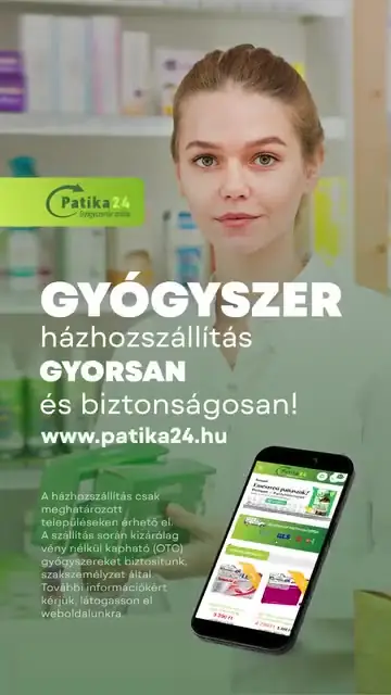 Patika24: Gyógyszer-házhozszállítás, videóhirdetés