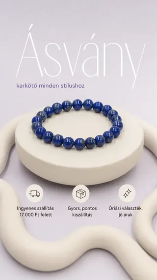 Demó-horog: karkötő talapzaton