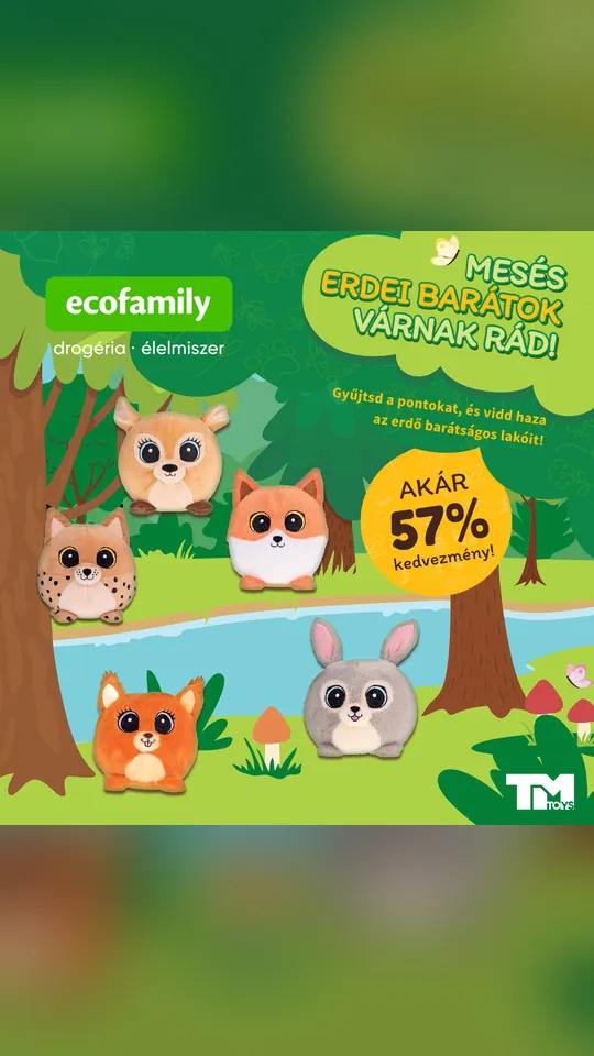 Ecofamily videóhirdetés nyitóképe: Animált akció-videó családoknak